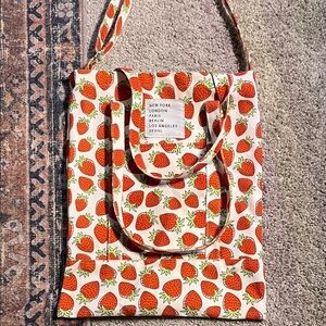 Strawberry Printed Purse